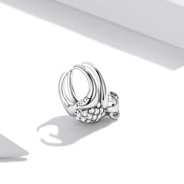 925 Sterling Silver CZ Pavé Setting Earrings - 0
