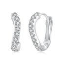 925 Sterling Silver Pavé CZ Earrings for Women-2