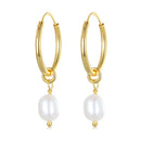 925 Sterling Silver Baroque Pearl Earrings for Women-3