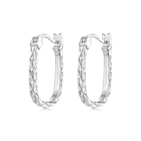 925 Sterling Silver Hoop Earrings for Women