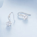 925 Sterling Silver Earrings with Pave Setting CZ 12*5mm for Women-4