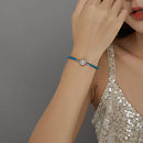 925 Sterling Silver Plated Bracelet with Pavé Setting CZ, Size 19.0 for Women-6