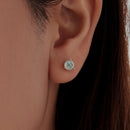 925 Sterling Silver Oxidized CZ Earrings-6