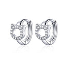 925 Sterling Silver CZ Earrings for Women-1