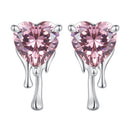 925 Sterling Silver CZ Earrings with Pavé Setting for Women-3