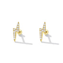 925 Sterling Silver Earrings with Pavé Setting CZ for Women-5