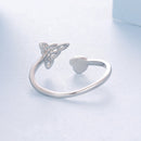 925 Sterling Silver Synthetic Opal White Gold Plated Ring for Women-4