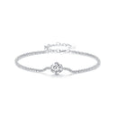 925 Sterling Silver 1 Carat Moissanite Bracelet for Women-2