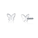 925 Sterling Silver & Platinum Plated Earrings-1