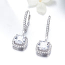 925 Sterling Silver Plated Gold Pavé Setting CZ Earrings for Women-5