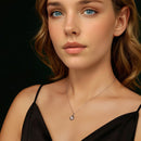 925 Sterling Silver 0.5 Carat Moissanite Necklace with White Gold Plating for Women-6