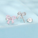 925 Sterling Silver Earrings with Enamel Process and White Gold Plating-2