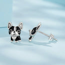 925 Sterling Silver Oxidized Enamel Earrings for Women-4