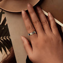 925 Sterling Silver Enamel Ring Size 6.0 for Women-7