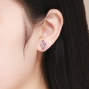 925 Sterling Silver Earrings with Pavé Setting CZ for Women-6