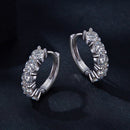 925 Sterling Silver 0.20 Carat Moissanite Earrings for Women-5