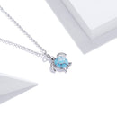 925 Sterling Silver Adjustable Necklace with Pavé CZ and Enamel, 44cm-5