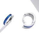 S925 Oxidized Silver Enamel Earrings-5