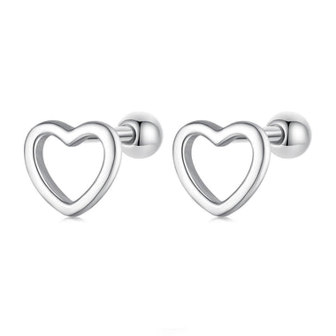 S925 Sterling Silver Earrings 0.6cm for Women