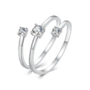 925 Sterling Silver 3mm Moissanite Ring for Women-3