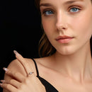 925 Sterling Silver Moissanite Ring Size E for Women-5