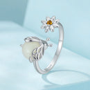 925 Sterling Silver Width 1.8mm Pavé Setting CZ Luminous Stone Ring-5