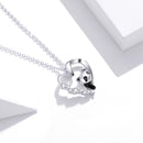 S925 Sterling Silver Adjustable Necklace with CZ and Enamel Pendant-5