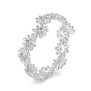 925 Sterling Silver Moissanite 0.03ct Ring Size 7-1