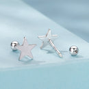 925 Sterling Silver Earrings 0.7cm-3