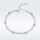 925 Sterling Silver Adjustable 19cm Bracelet for Women-4