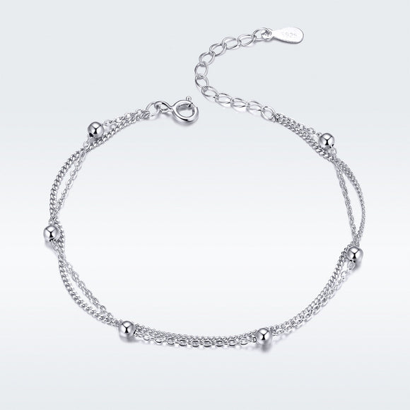 925 Sterling Silver Adjustable 19cm Bracelet for Women