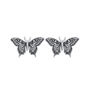 925 Sterling Silver Oxidized Earrings