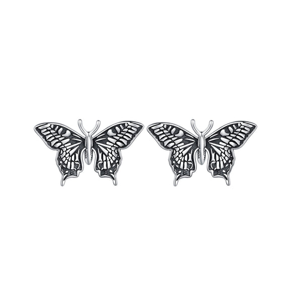925 Sterling Silver Oxidized Earrings