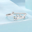 925 Sterling Silver Oxidized Pavé Setting CZ Ring-3