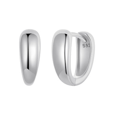 925 Sterling Silver Oxidized Earrings 12x5mm for Women