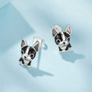 925 Sterling Silver Oxidized Enamel Earrings for Women-3