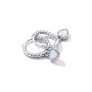 S925 Sterling Silver Translucent Opal Earrings-4
