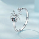 925 Sterling Silver White Gold Plated Ring with Pavé Setting CZ for Women-3