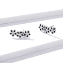 925 Sterling Silver Earrings with Pavé Setting CZ-3