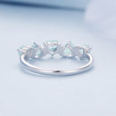 925 Sterling Silver Ring with 4.5mm Pavé Set CZ, Size 7, for Women-5