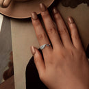 925 Sterling Silver Transparent Glass Ring for Women-6