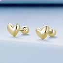 925 Sterling Silver Plated Platinum 5mm Earrings for Women-7