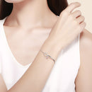 925 Sterling Silver Bracelet 19cm for Women-7