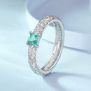 925 Sterling Silver Pavé Set CZ Ring in Size 6 for Women-3