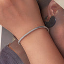 925 Sterling Silver Plated White Gold Bracelet - Adjustable 17+5cm-4