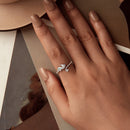 925 Sterling Silver White Gold Plated Pavé Setting CZ 1.3mm Ring for Women-5