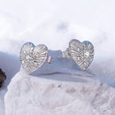 925 Sterling Silver Earrings with CZ in White Gold Plating for Women-3