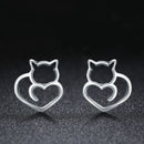 925 Sterling Silver Oxidized Earrings-2