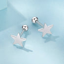 925 Sterling Silver Earrings 0.7cm-4