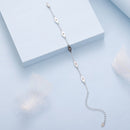 925 Sterling Silver White Gold Plated Bracelet with CZ Pendants for Women-4